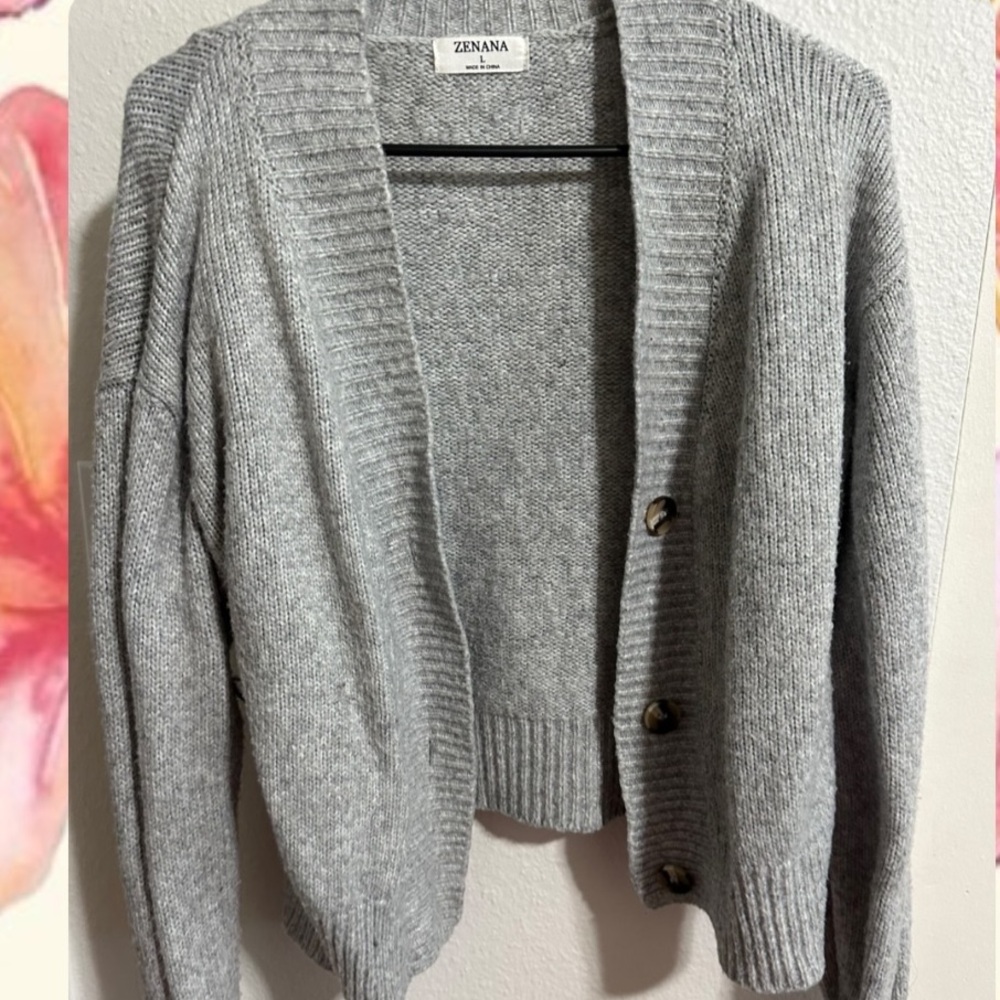 Zenana Outfitters Gray Women's Sweater